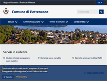 Tablet Screenshot of comune.pettenasco.no.it
